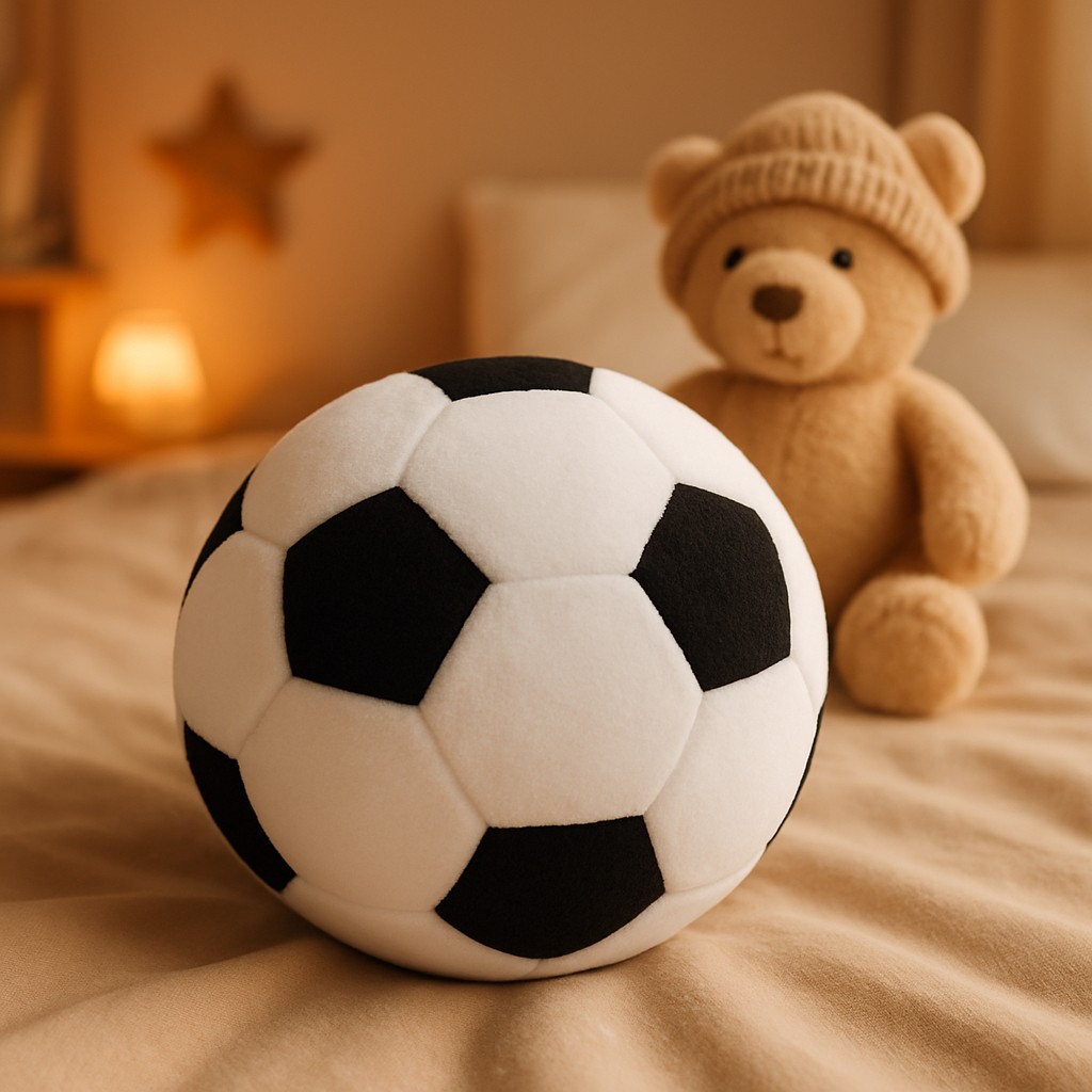 Goal Peluş Futbol Topu - Taraftar Siyah Beyaz Yumuşak Top - 20 cm Dekoratif ve Oyuncak Top - Beyaz - Siyah Diğer Fiyatı