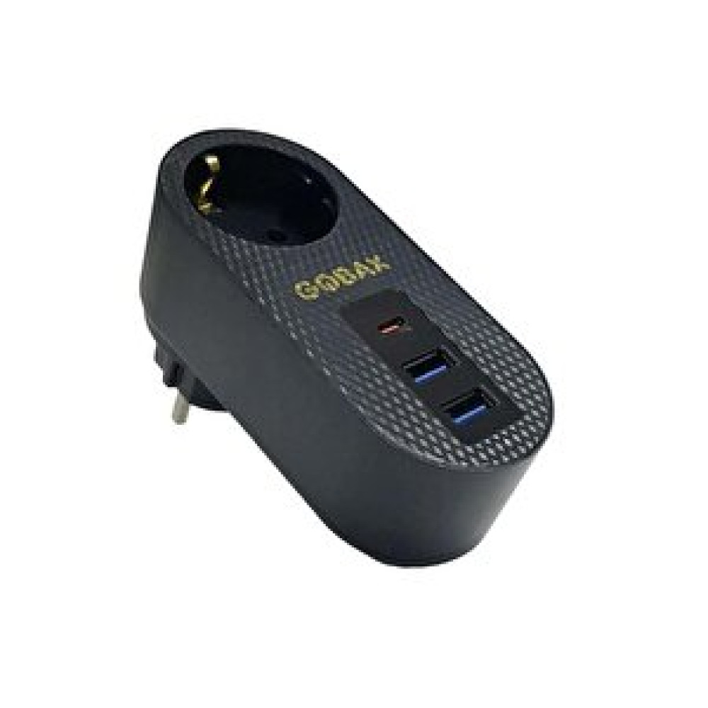 Gobax Mg-102 2xusb 1xtype-c Tekli Akım Korumalı Priz 10a 2500w Prizler Fiyatı