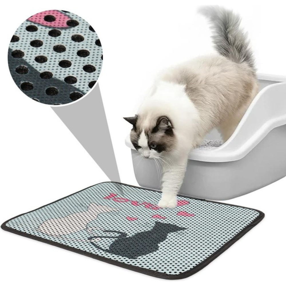 GOBYPET Renkli Desenli Elekli Kedi Tuvalet Önü Paspası, Kum Toplayıcı Kedi Halısı, Kedi Paspası Renkli Kedi Evcil Hayvan Ürünleri Fiyatı
