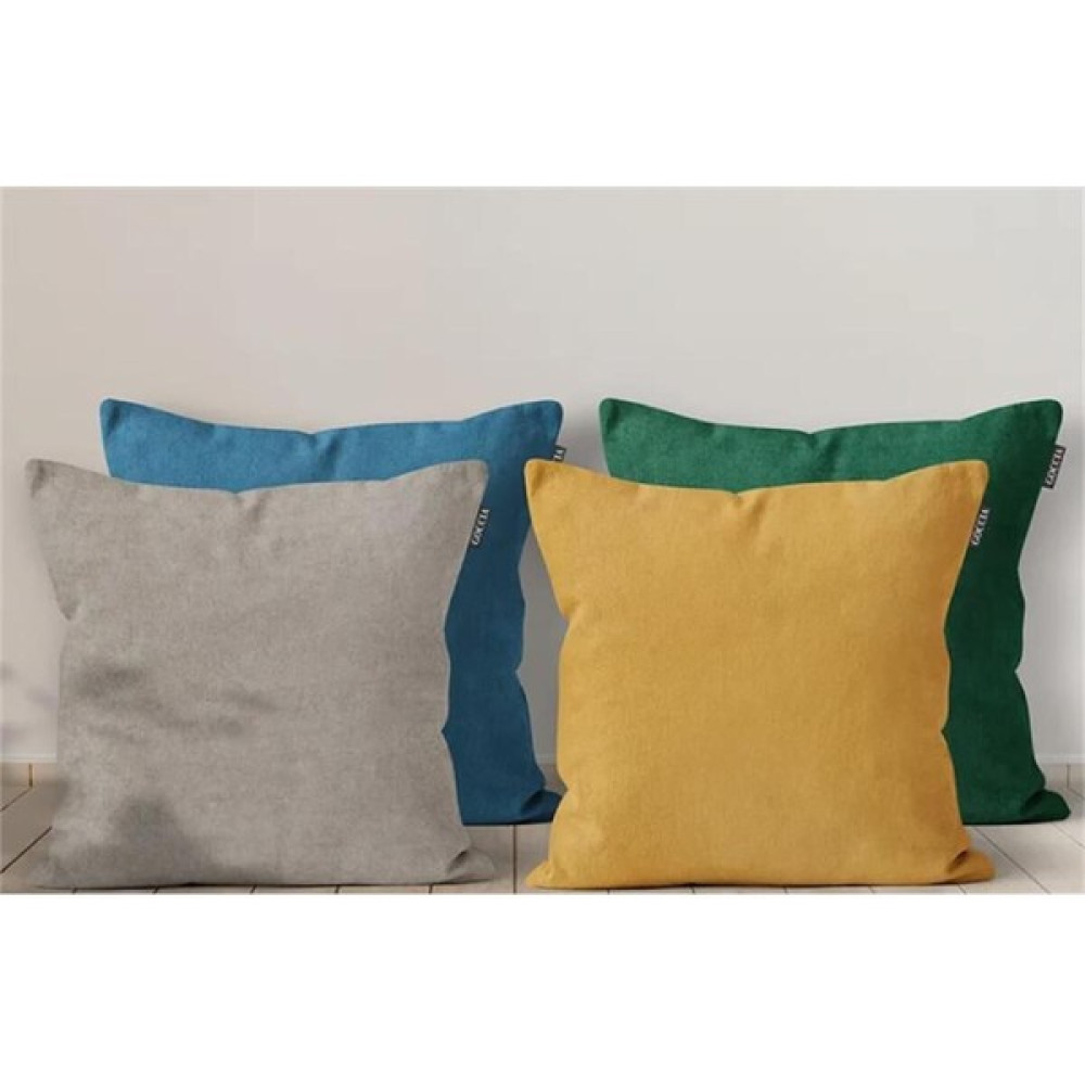 Goccia 4'Lü Kadife Dokulu Kırlent Kılıfı Renkli - 50 x 50 cm Kırlent / Mobilya Yastığı Fiyatı