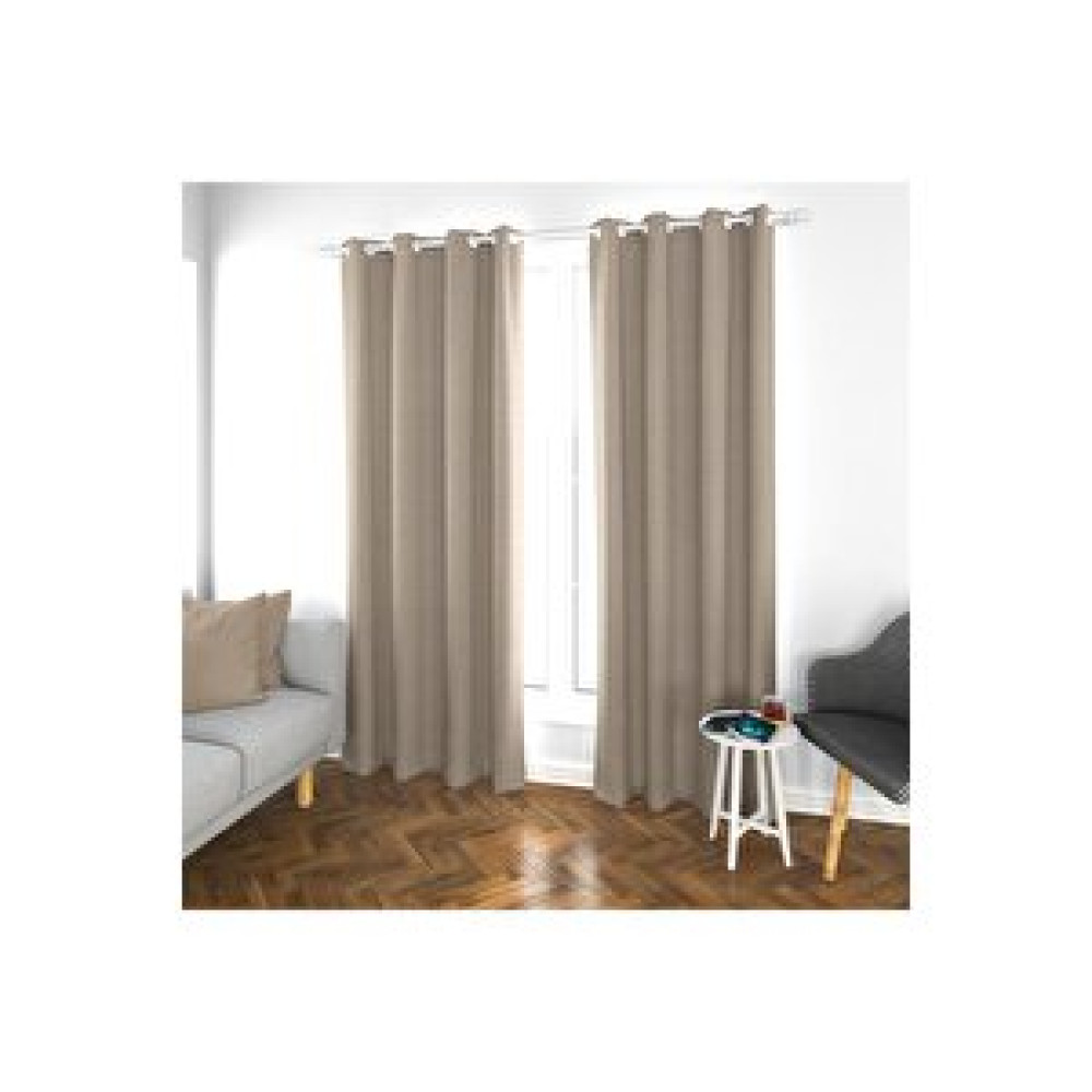 Goccia Home Halkalı Blackout Karartma Tek Kanat Fon Perde Sütlü Kahve 140x260 cm Fon Perde Fiyatı