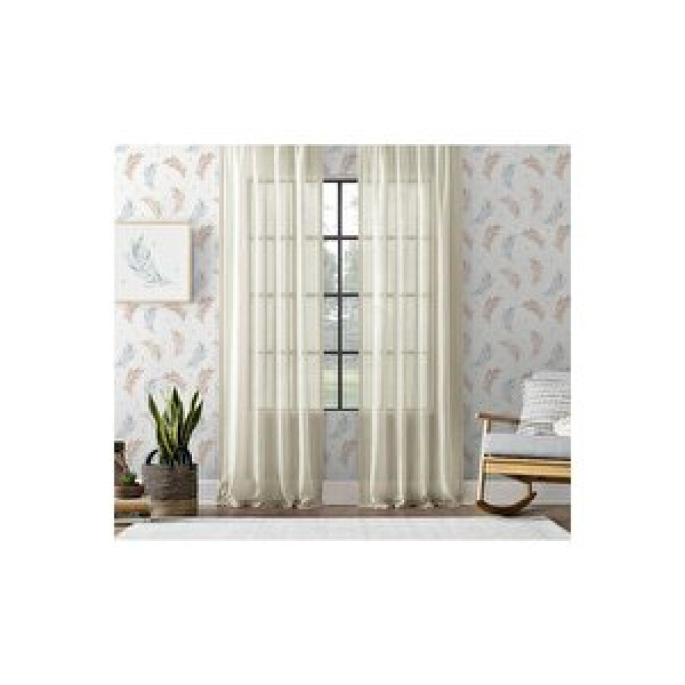 Goccia Home Keten Görünümlü Düz Tül Perde Pilesiz Krem 70x270 cm Tül Perde Fiyatı
