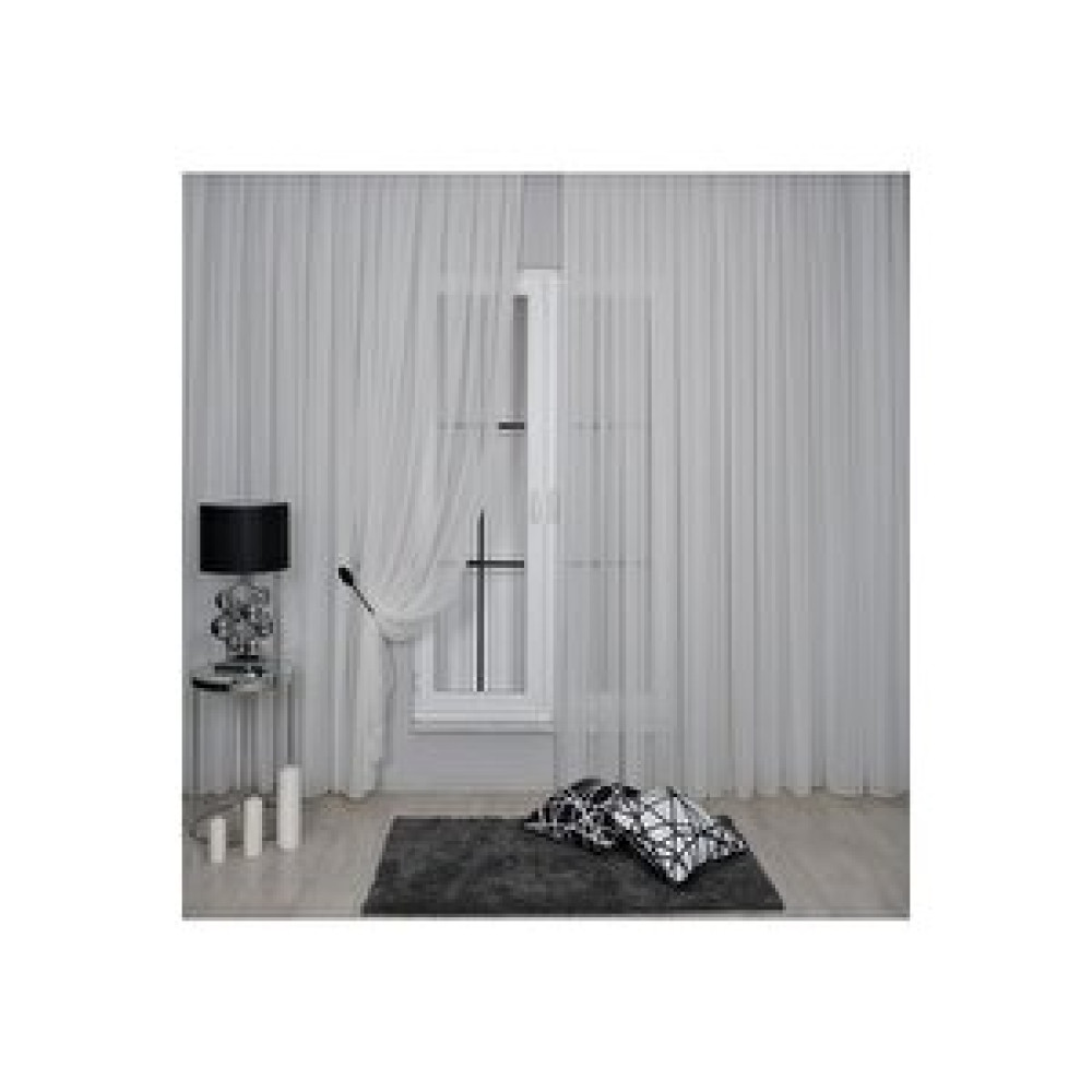 Goccia Home Mikro Ipek Vual Pilesiz Düz Tül Perde Krem 100x270 cm Tül Perde Fiyatı