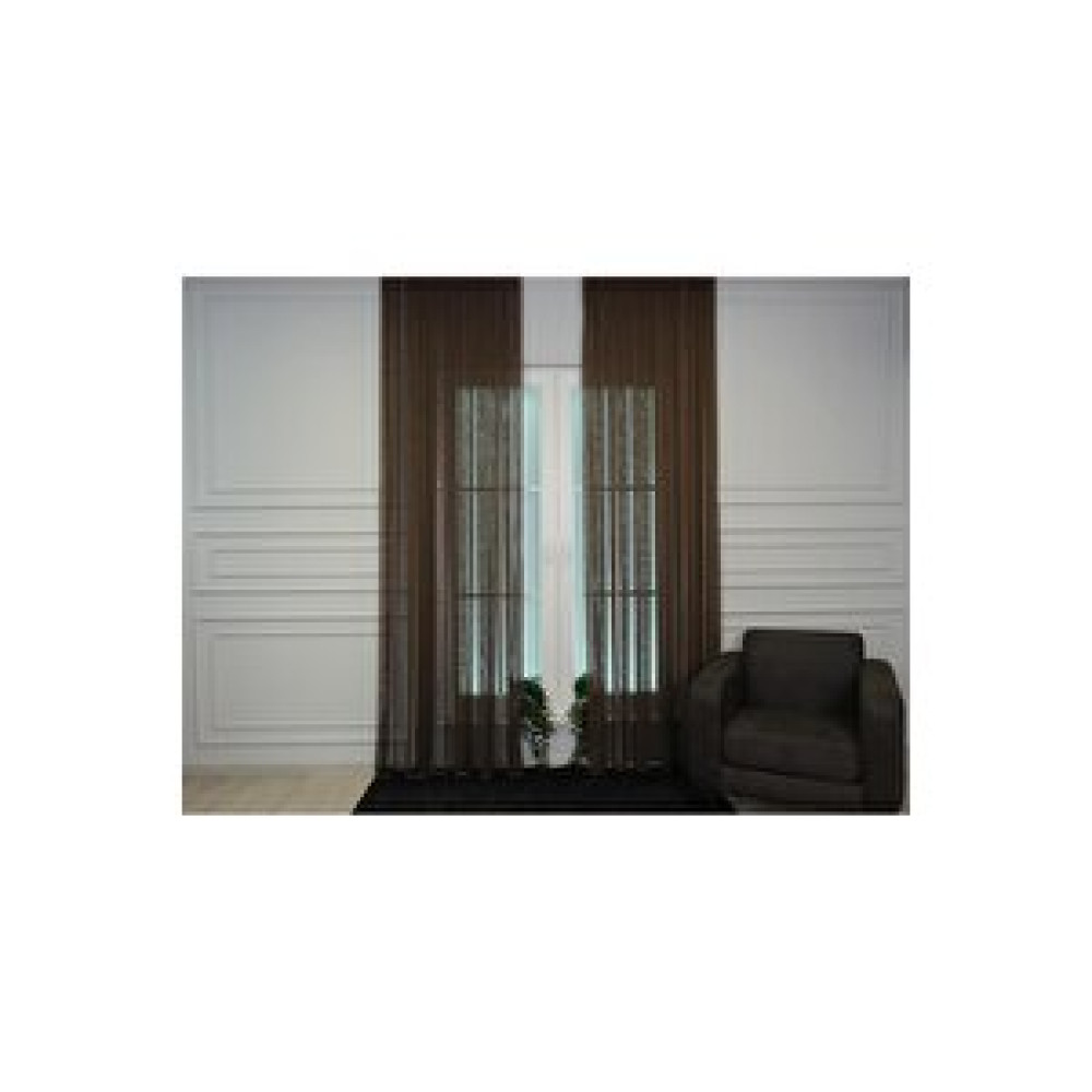 Goccia Home Murcia Dökümlü Tül Perde Pilesiz Acı Kahve 600x260 cm Tül Perde Fiyatı