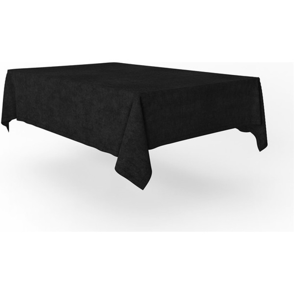 Goccia Kadife Dokulu Masa Örtüsü - Siyah - 140 x 220 cm Masa Örtüsü Fiyatı