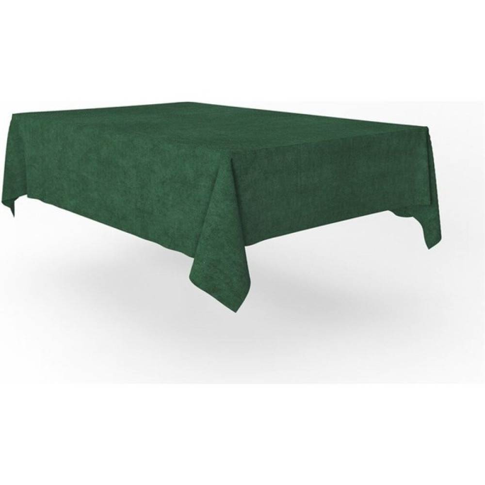Goccia Kadife Dokulu Masa Örtüsü Yeşil Rengi - 140 x 140 cm Masa Örtüsü Fiyatı