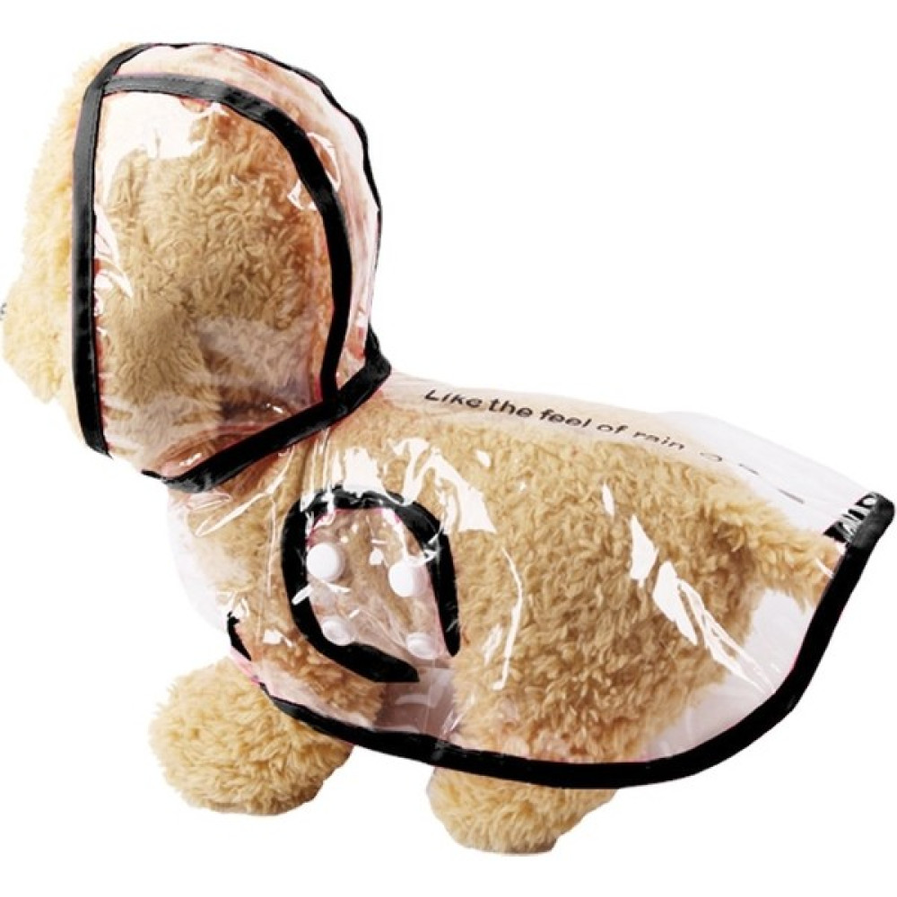 Goddess Tears Küçük Köpek Şeffaf Yağmurluk Bahar Yaz Için (Yurt Dışından) - Siyah - S Oto Boyaları Fiyatı