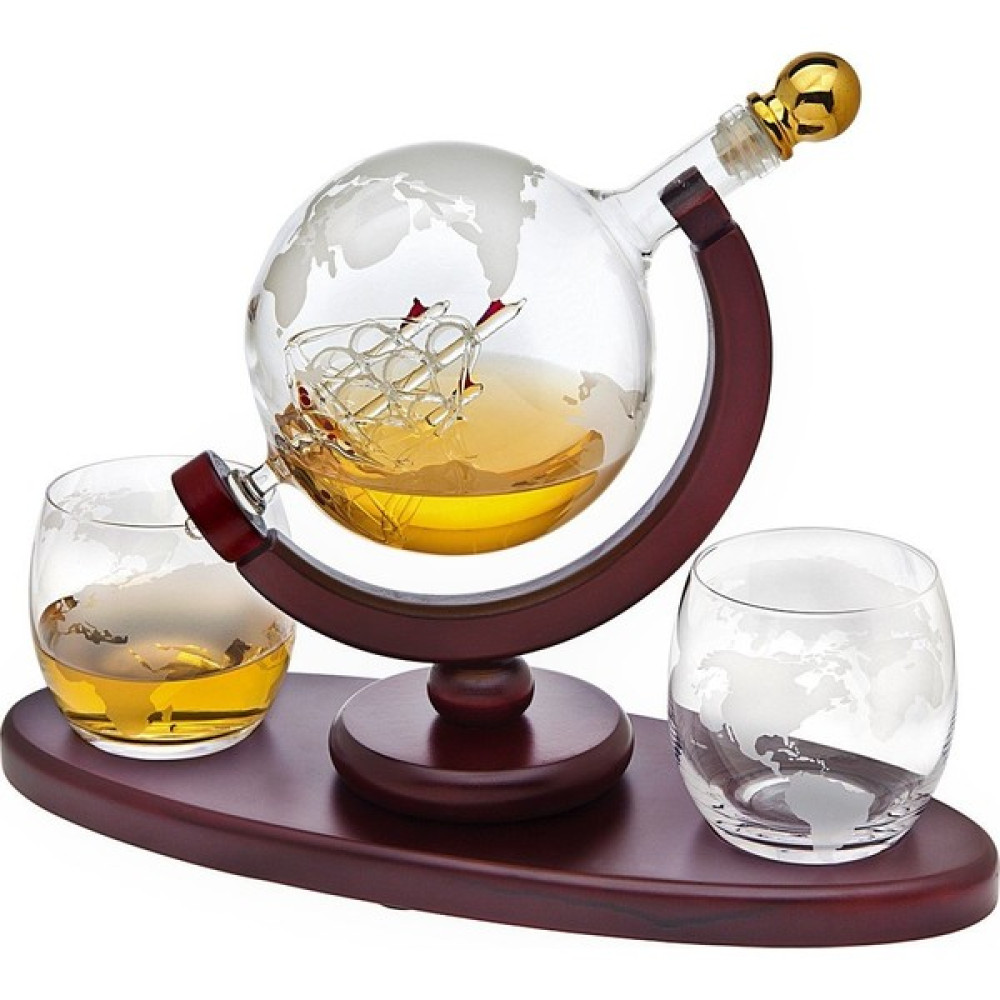 Godinger Viski Globe Sürahi ve Bardak Seti - 850 ml - Şeffaf Fincan / Bardak / Kahve Takımı Fiyatı