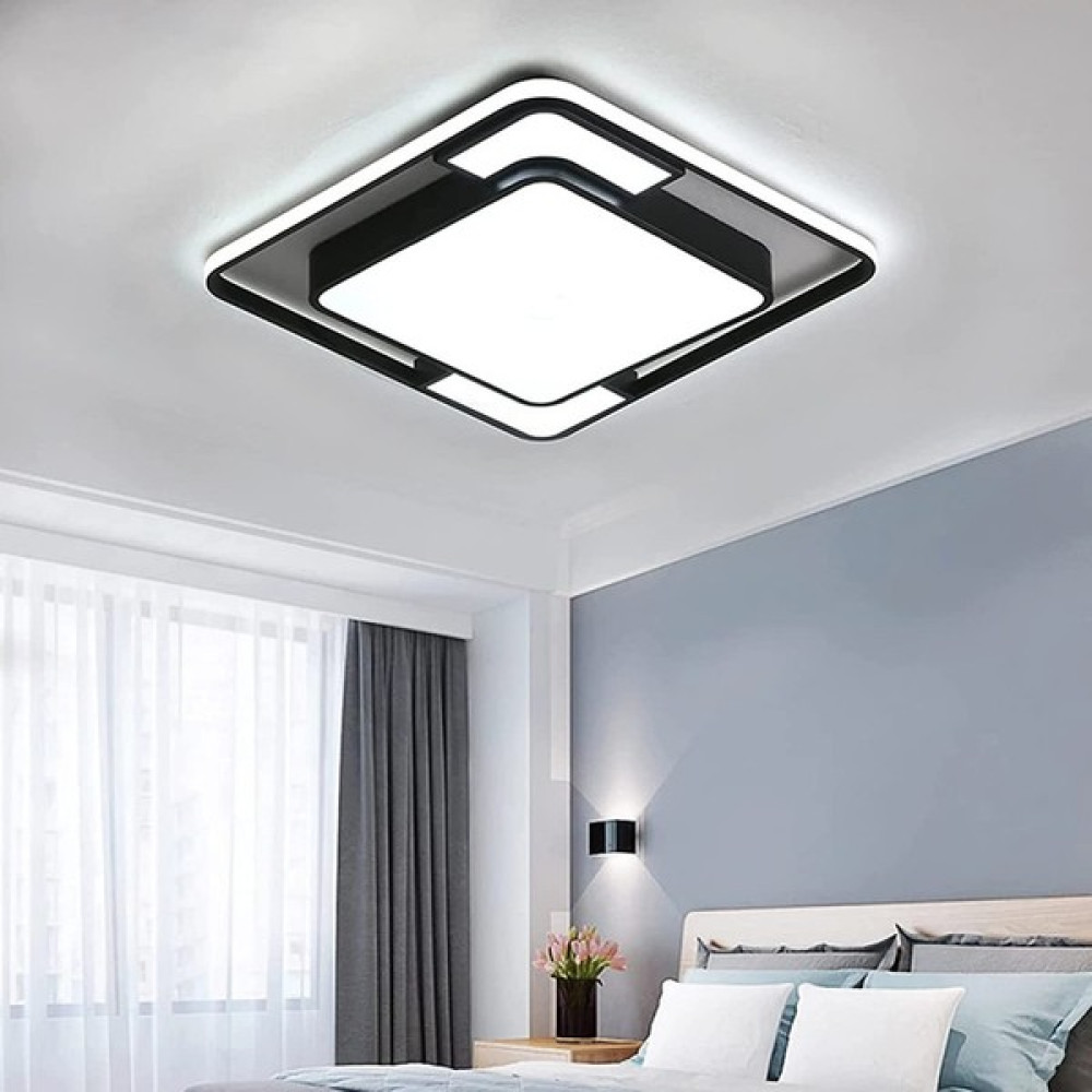 Goeco 48W Modern LED Tavan Işığı - Siyah (Yurt Dışından) Elektrik ve Aydınlatma Fiyatı