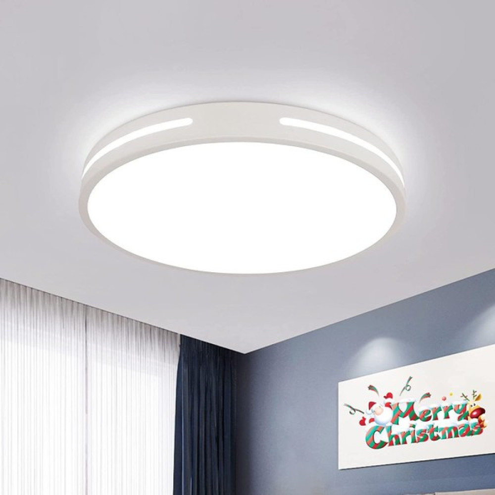 Goeco LED Tavan Lambası, Modern Tekli Yuvarlak Tavan Lambası, Çap 30 Cm, 6500 K (Yurt Dışından) - Beyaz Elektrik ve Aydınlatma Fiyatı