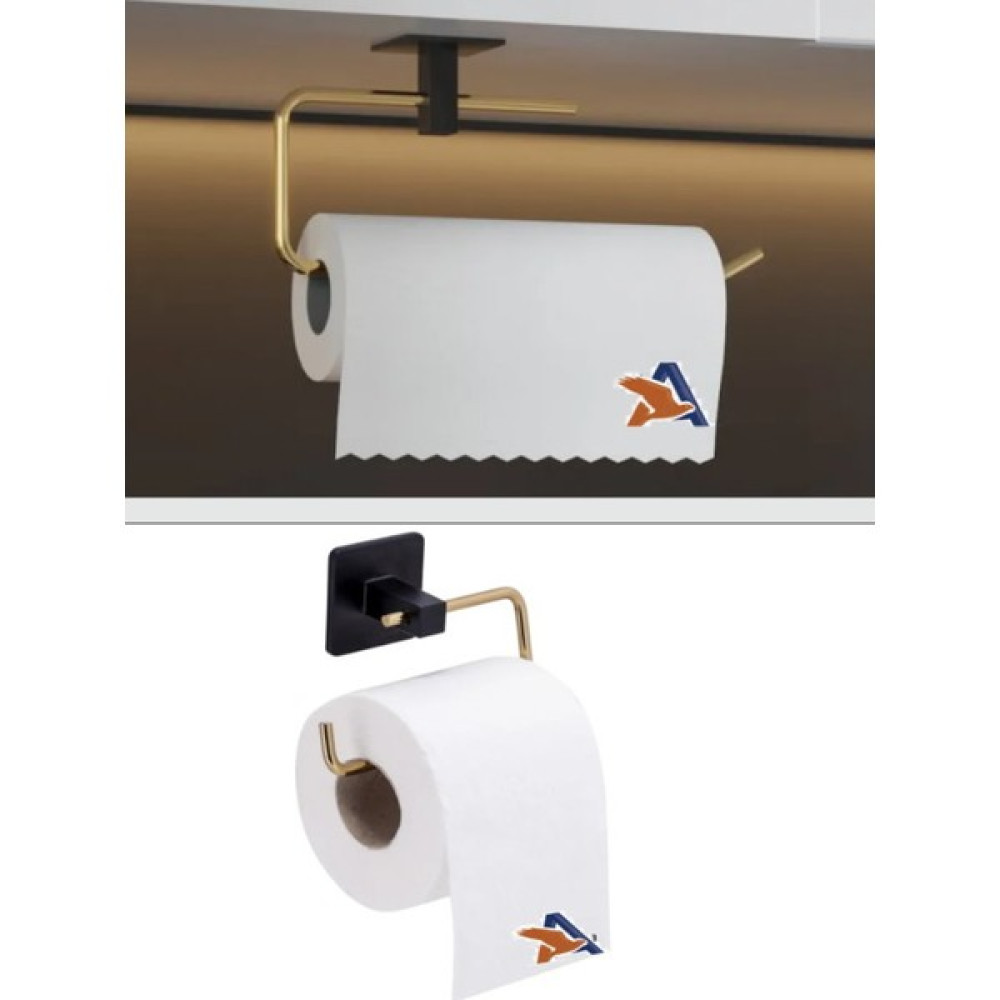 Gogka 2 Li Gold Mutfak Banyo Kağıt Havlu Askı Tutacağı Paslanmaz Yapışkanlı Askılık Havluluk Fiyatı