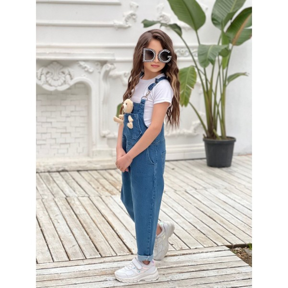 Gogo Kids Unisex Çocuk Kot Salopet Kız Çocuk Giyim Takımı Fiyatı