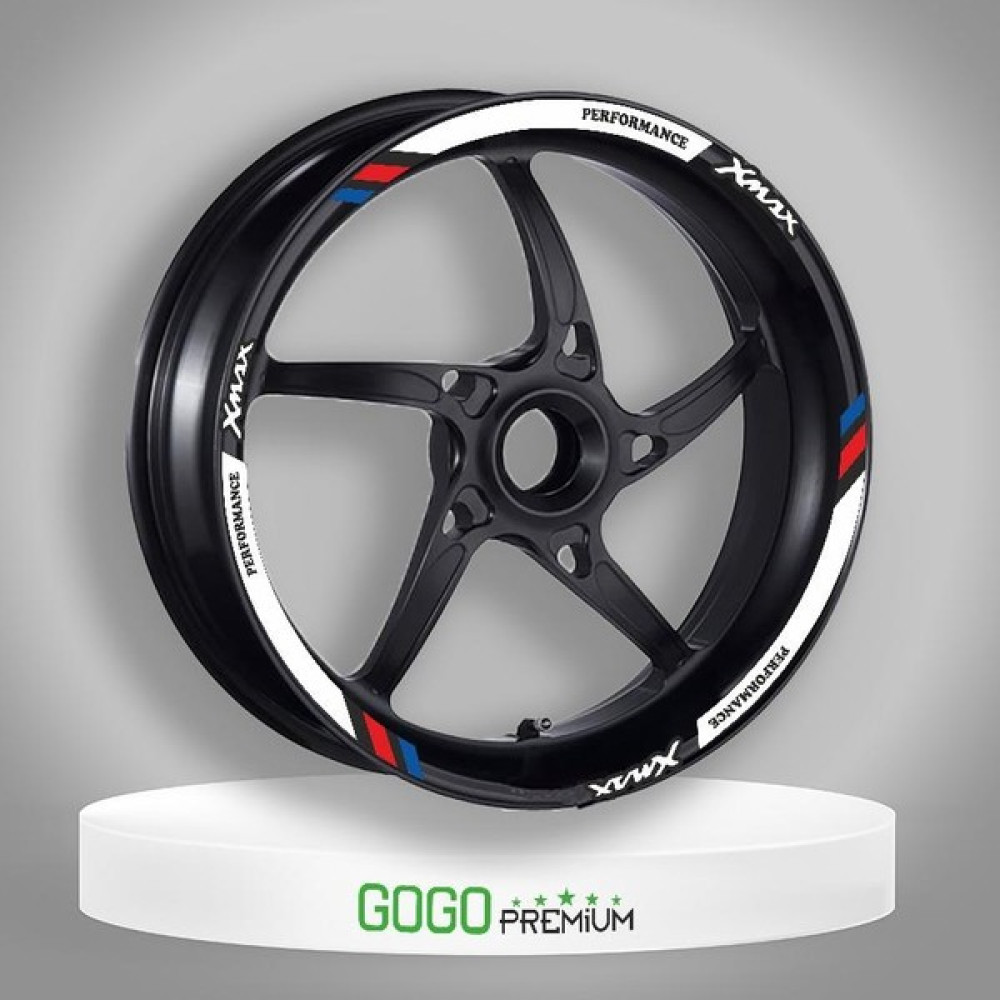 Gogo Premium M Power Beyaz Yamaha Xmax Uyumlu 1 Set Jant Şeridi Motorsiklet için Diğer Aksesuarlar Fiyatı