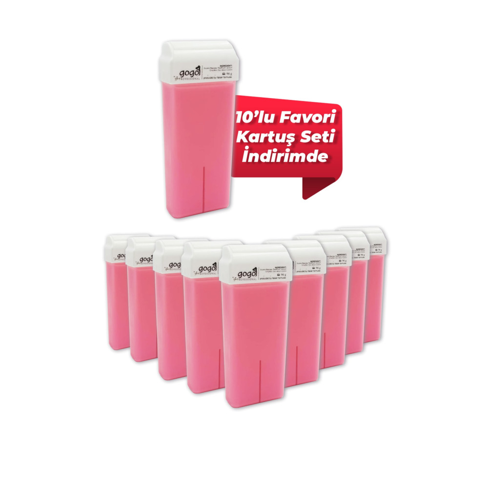 Gogo Professional Kartuş Ağda Pink 10 Adet Ağda Ürünleri ve Makineleri Fiyatı