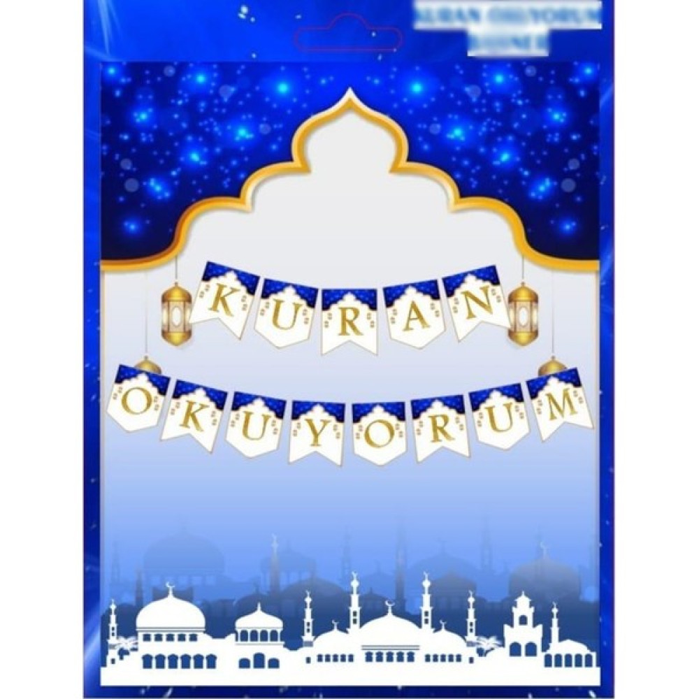 Gogopak Kuran Okuyorum Mavi Renk Gold Yazılı Banner Oyuncak Fiyatı