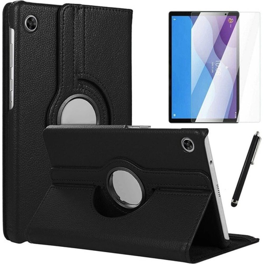 GoGoPlus Apple iPad 9. Nesil A2602 10.2 Dönebilen Tablet Kılıfı + Ekran Koruyucu + Tablet Kalemi Siyah Tablet Kılıfı Fiyatı