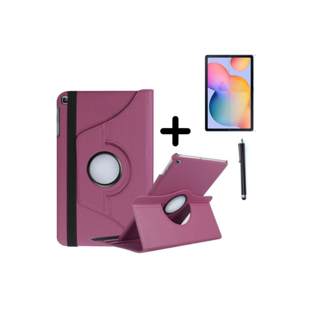 GoGoPlus Tab A7 Lite Sm-t220 Dönebilen Tablet Kılıfı + Ekran Koruyucu + Kalem Seti Mor Tablet Kılıfı Fiyatı