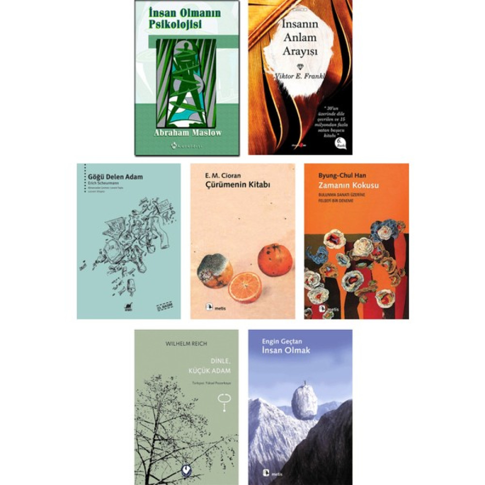 Göğü Delen Adam - Erich Scheurmann + Çürümenin Kitabı + Zamanın Kokusu + İnsan Olmanın Psikolojisi + İnsanın Anlam Arayışı + Dinle, Küçük Adam + İn... Zihinsel Gelişim Kitapları Fiyatı