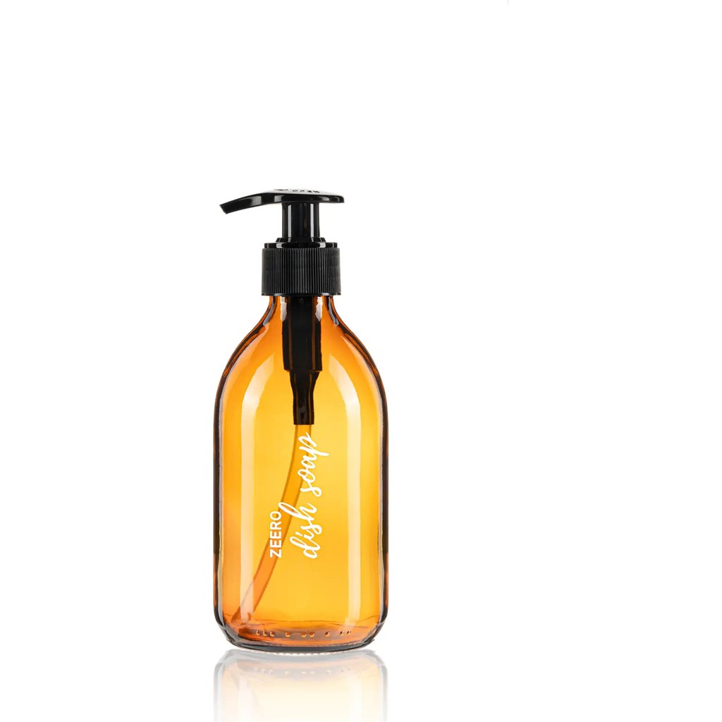 Going Zeero Amber Cam Bulaşık Deterjanı & Sıvı Sabun Şişesi - 300ML - 300 ml Bulaşık Yıkama Fiyatı