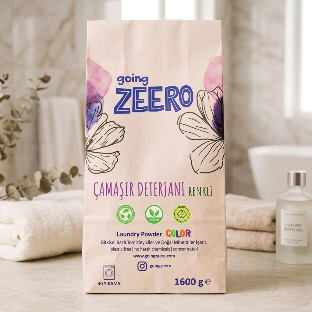 Going Zeero Renkli Çamaşırlar Için Doğal Konsantre Çamaşır Deterjanı - Bitkisel & Mineral Kaynaklı - 40 Yıkama - 1.6 kg - 1,6 kg Çamaşır Deterjanı Fiyatı