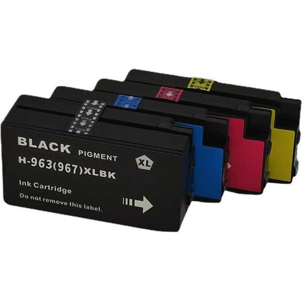 Goink Baskistan Hp Officejet Pro 9010 963XL Kartuş Seti 4 Renk (Muadil) - Renkli Kartuşlar Fiyatı