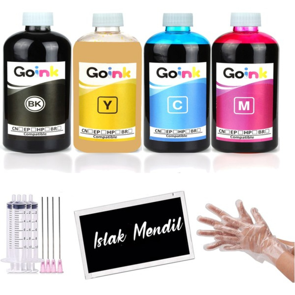 Goink Epson L6490 112 Pigment Mürekkep 4X250 ml (Muadil) - Renkli Kartuşlar Fiyatı