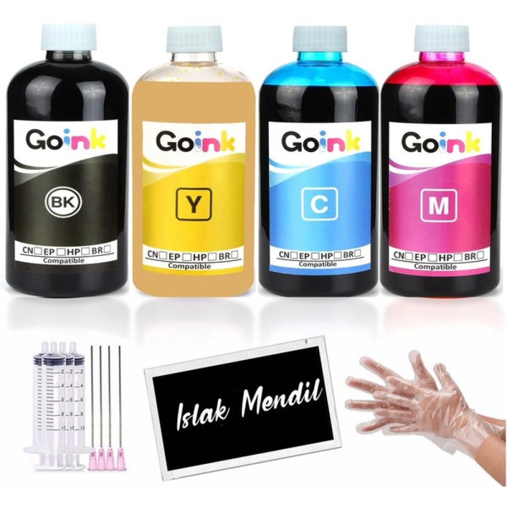 Goink Hp Officejet Pro 7720 Pigment Mürekkep 500 ml 4 Renk (Muadil) - Renkli Kartuşlar Fiyatı
