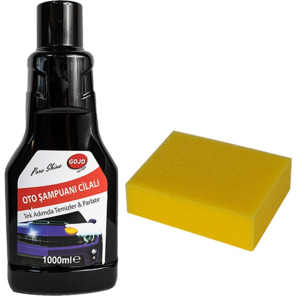 Gojo Cilalı Oto Şampuanı 1 Lt ve Yıkama Süngeri Oto Yıkama Ürünleri Fiyatı