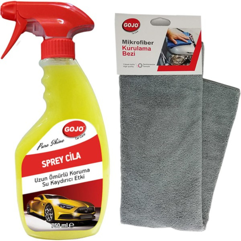 Gojo Hızlı Sprey Cila & Gojo Mikrofiber Kurulama Havlusu Oto Bakım & Temizlik Ürünleri Fiyatı