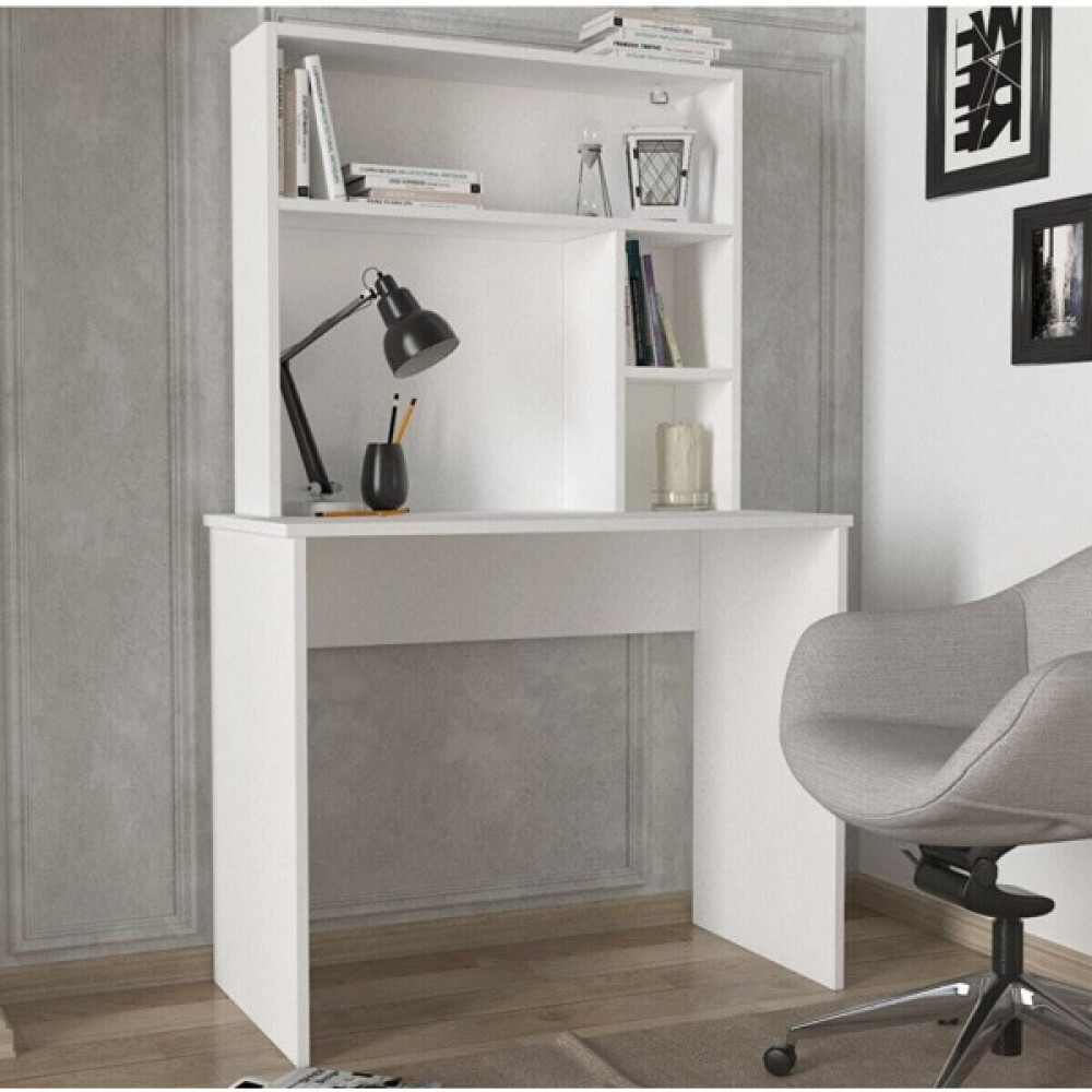 Gökberk GB-3700 Çalışma Masası Kitaplık - 90 x 45 x 146 cm - Beyaz Çalışma Masası Fiyatı