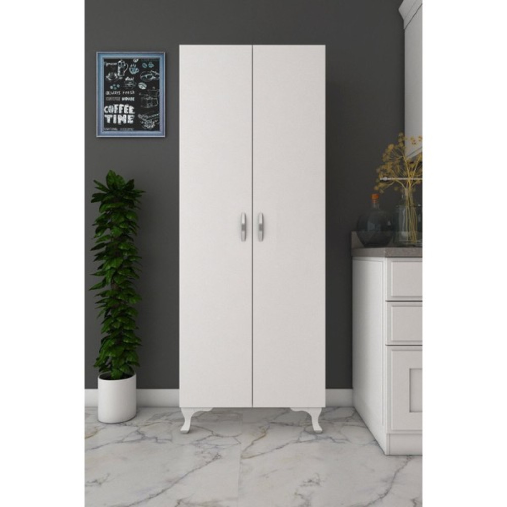 Gökberk GB-4102 2 Kapaklı 8 Raflı Çok Amaçlı Dolap Mdf Mutfak Dolabı / Mobilyası Fiyatı