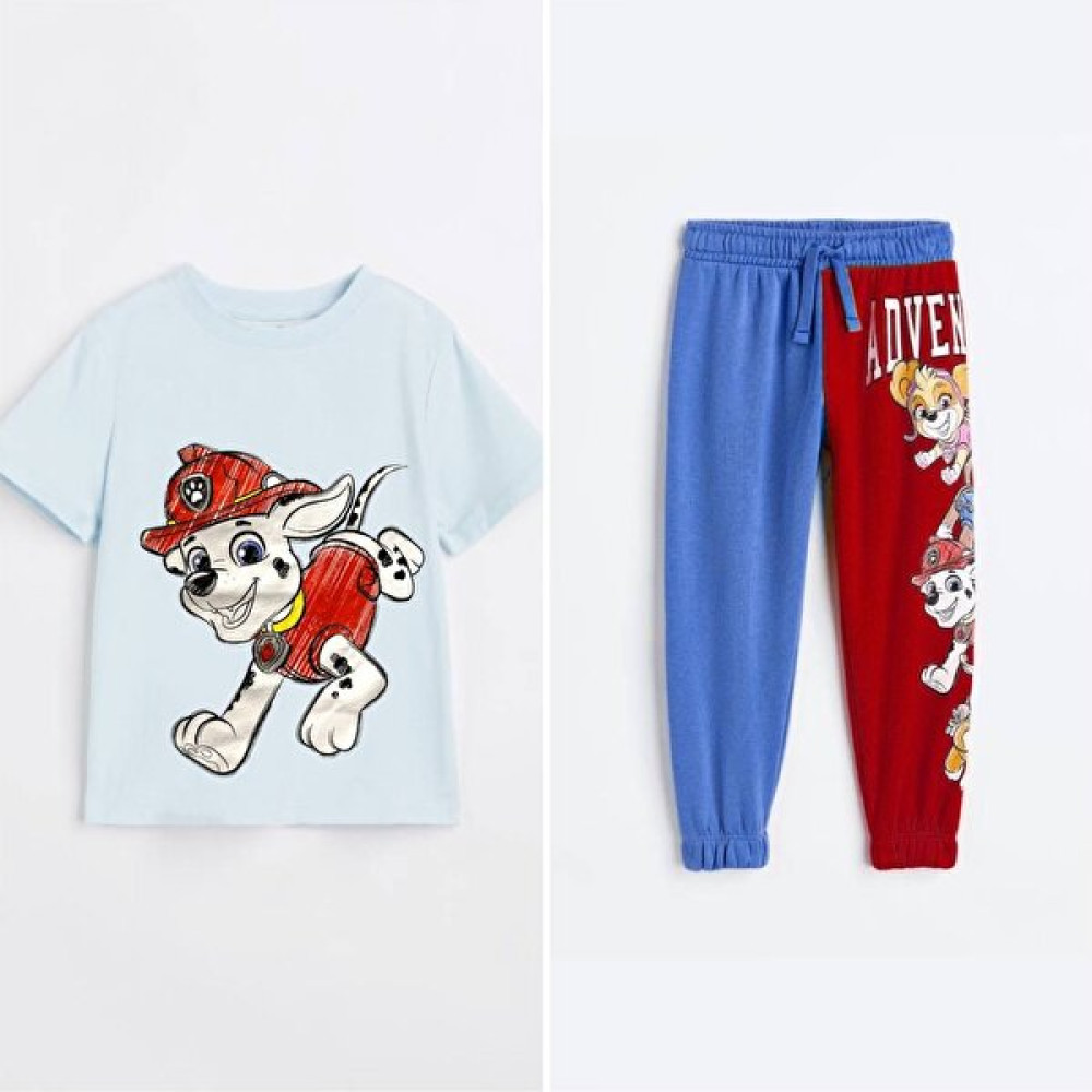 Gökçe Kids Club Gökçe Kids Yeni Sezon Paw Patrol Baskılı Alt Üst Tişört Eşofman Erkek Takım Erkek Çocuk Giyim Takımı Fiyatı
