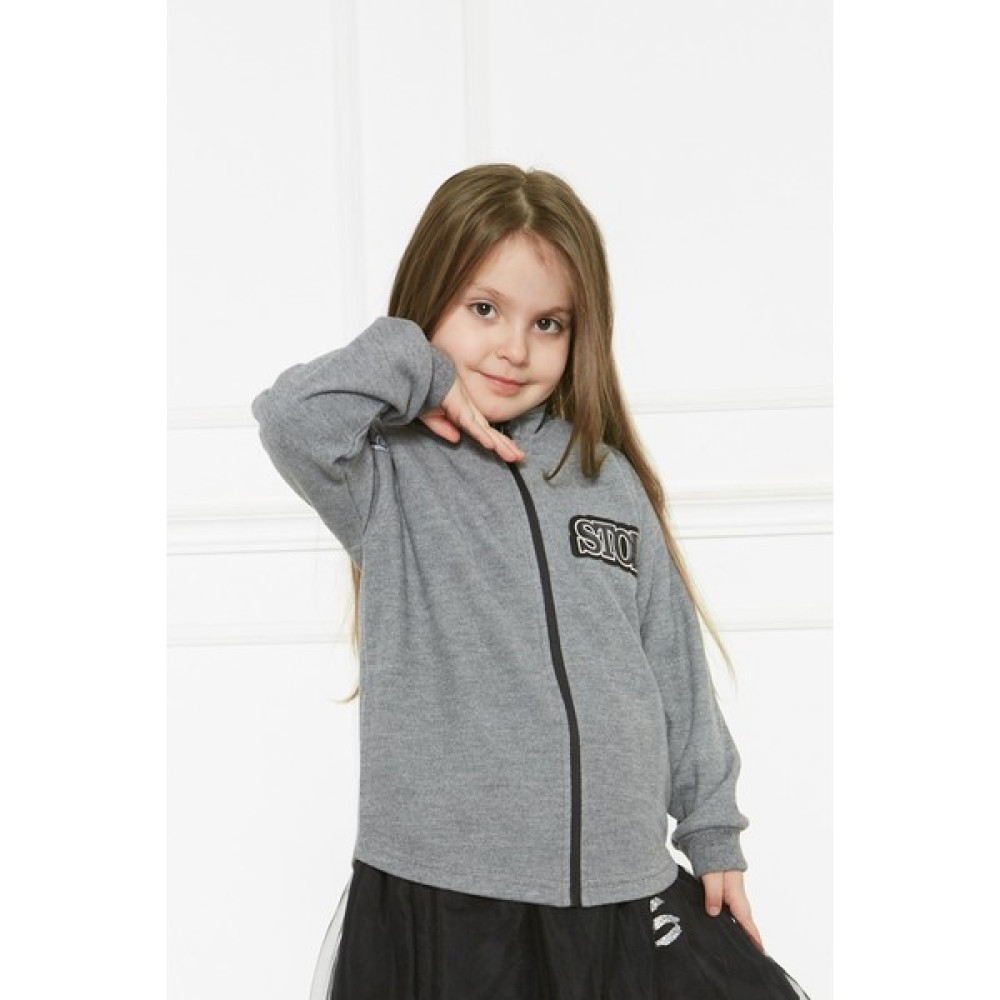 Gökçecik Tekstil Çocuk Unisex Gri Stop Mont - Ceket Bebek Hırka Kız Erkek Çocuk Fermuarlı Dış Giyim Kidsabu Erkek Çocuk Mont Fiyatı