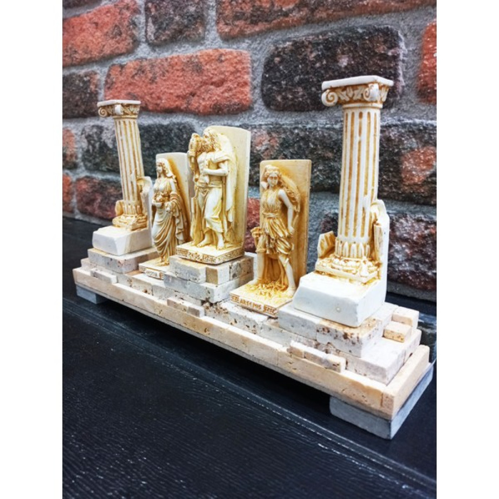 Gökçen Hobi Zeus Hestia Artemis Yunan Tanrıları Taş Stantlı Hediyelik Eşya Fiyatı