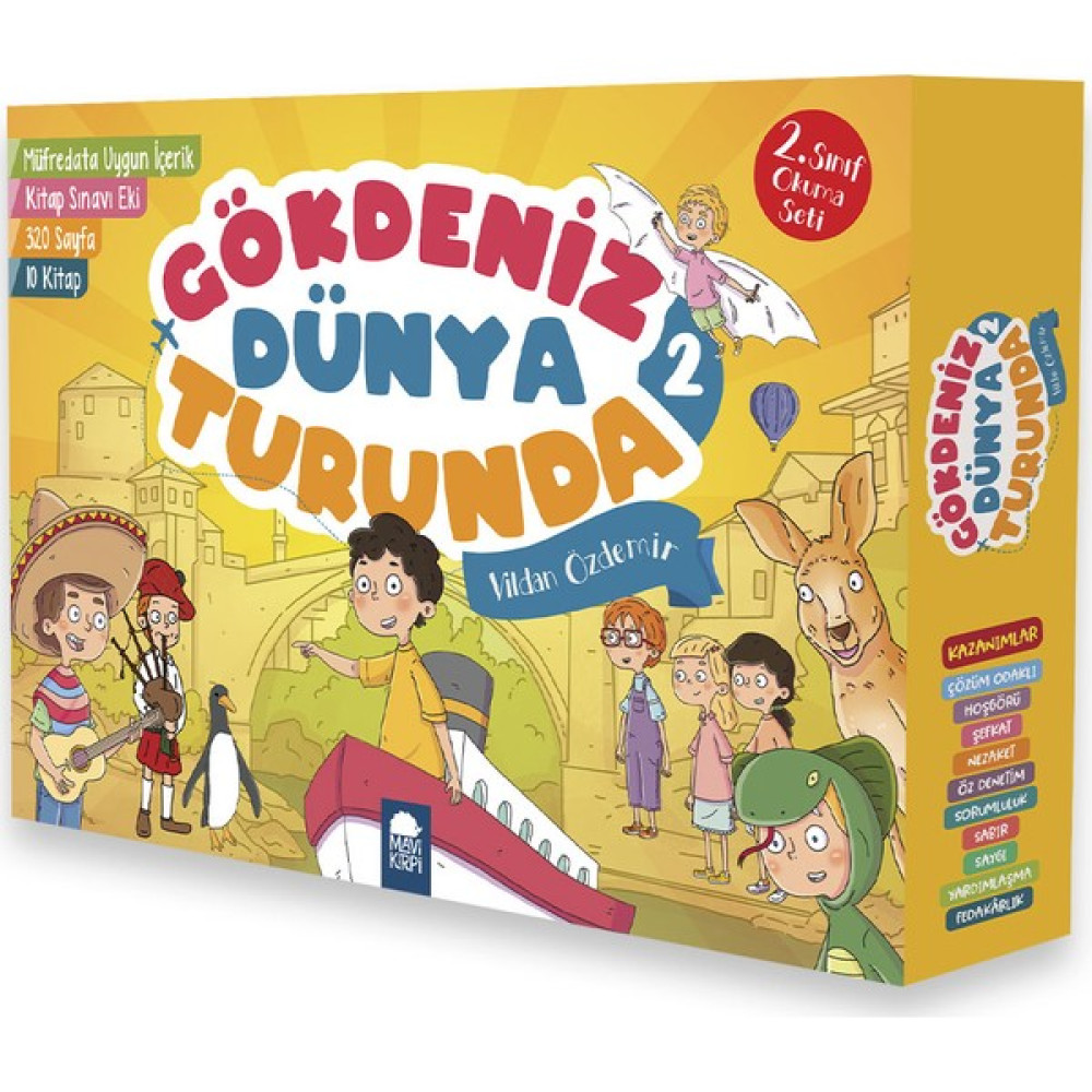 Gökdeniz Dünya Turunda 2 - 2. Sınıf Okuma Seti (10 Kitap) - Vildan Özdemir Çocuk Öykü Fiyatı