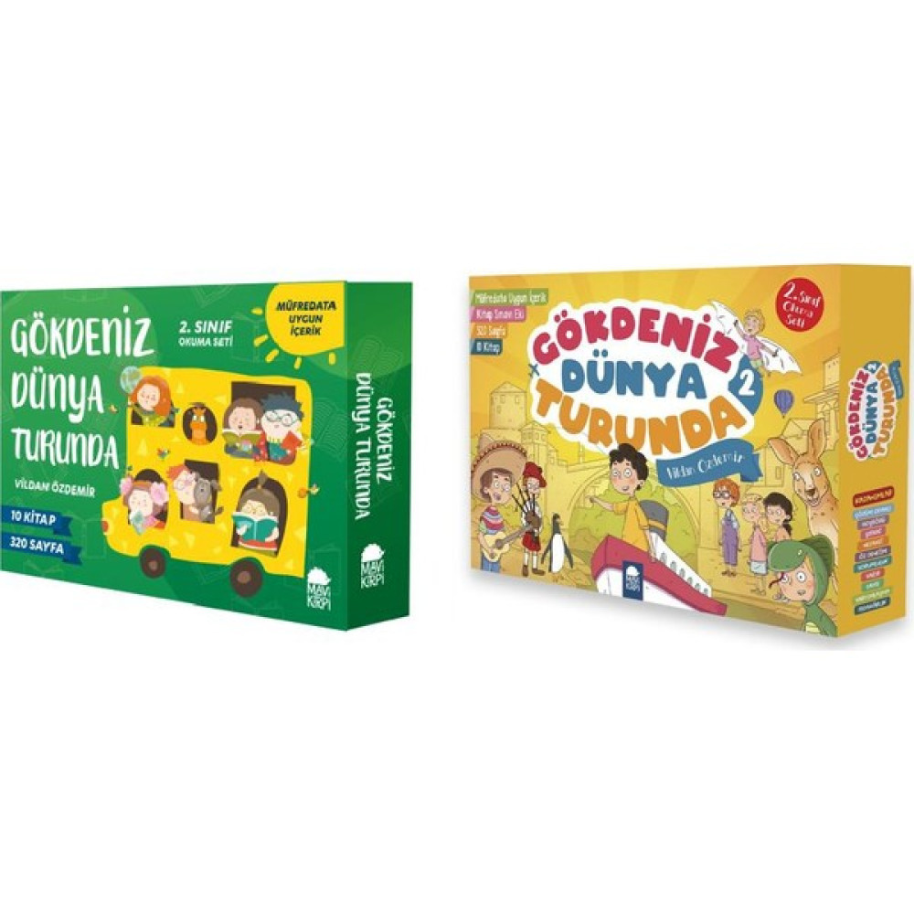 Gökdeniz Dünya Turunda 2. Sınıf Okuma Kitapları 2 Set Bir Arada 20 Kitap Set Çocuk Öykü Fiyatı