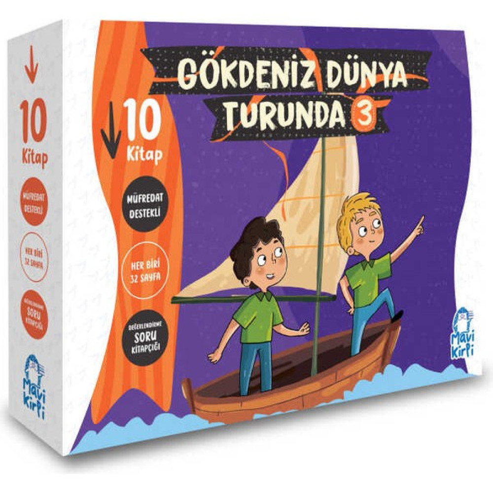 Gökdeniz Dünya Turunda 3 - 10 Kitap Set Çocuk Öykü Fiyatı