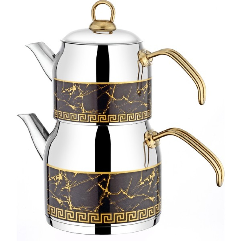 Gökdil Filinta Gold Desenli Orta Boy Çaydanlık Çay / Çaydanlık Setleri Fiyatı