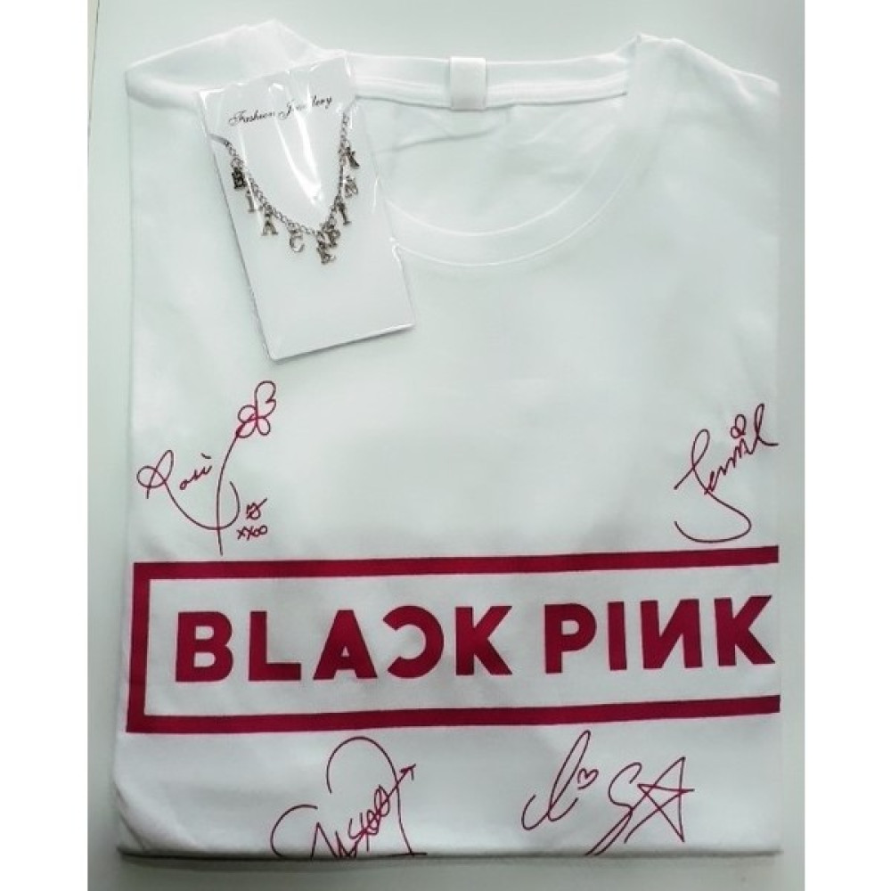 Gökhan Club Blackpink Unisex Owersize T-Shirt Kolye Set Bayan T-shirt Fiyatı