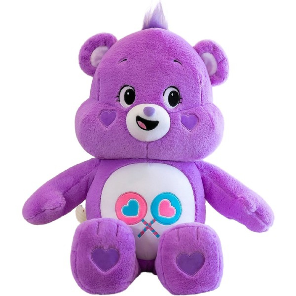 Gökkuşağı Ayı Peluş Oyuncak Sevimli Bebek Ayı Yastık Yatıştırıcı Bebek (Yurt Dışından) - Mor - 27*20*10cm Peluş Oyuncaklar Fiyatı