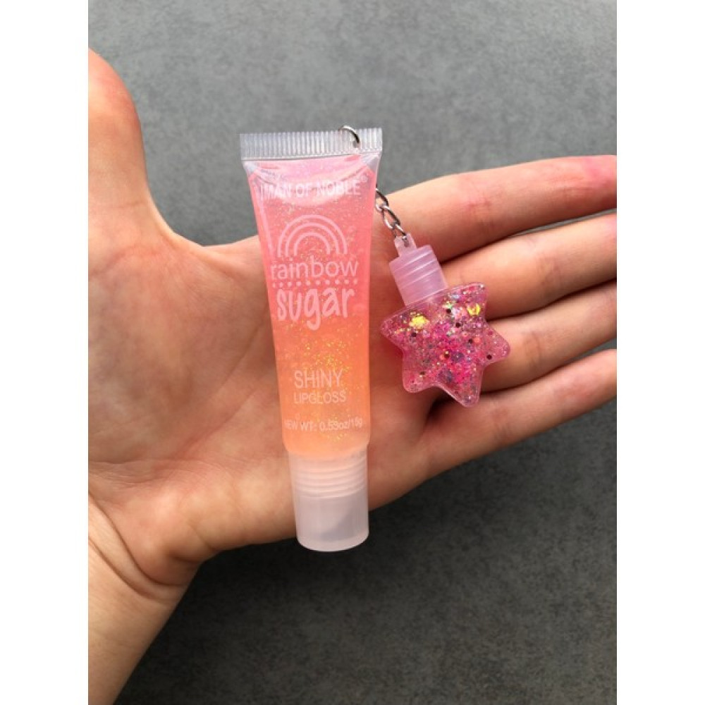Gökkuşağı Dudak Parlatıcısı Yıldızlı 2’li Rainbow Sugar Shiny Lip Gloss Lip Balm Glitter Rujlar & Dudak Parlatıcıları Fiyatı