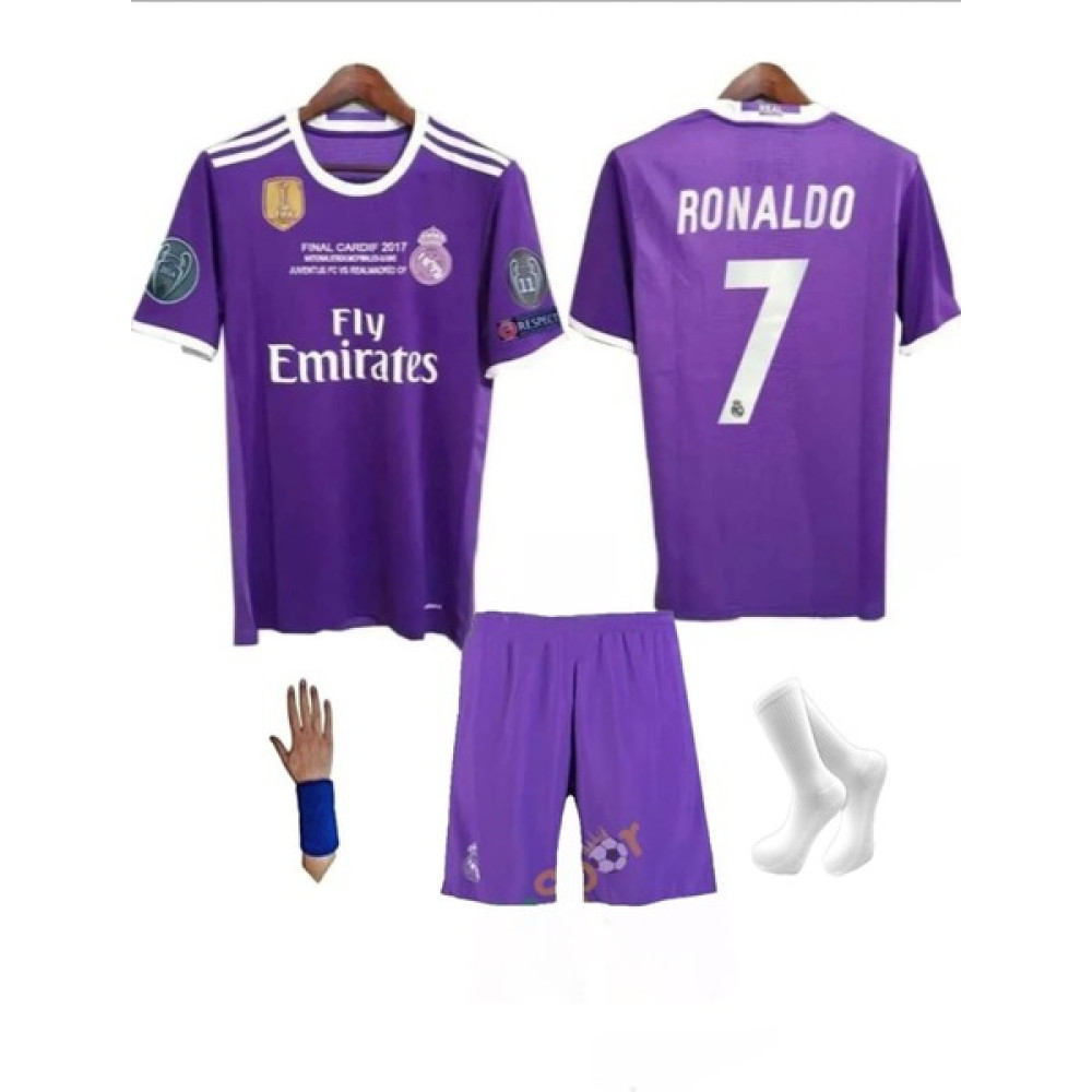 Gökmen Cardiff 2017 Real Madrid Ronaldo Mor 4 Lü Set Çocuk Forması Şampiyonlar Ligi Futbol Malzemeleri Fiyatı