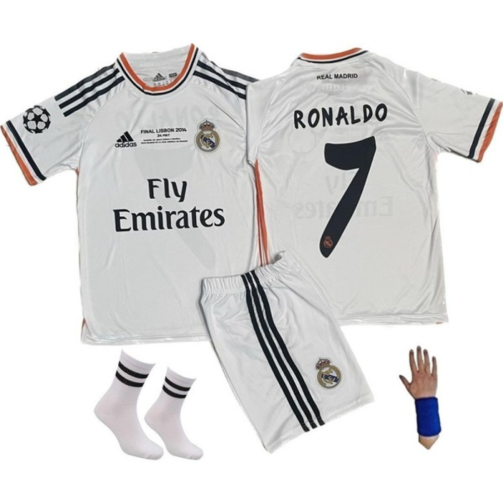 Gökmenspor 2014 Ronaldo Lisbon Real Madrid Beyaz 4 Lü Set Çocuk Forması Şampiyonlar Ligi Finali Futbol Malzemeleri Fiyatı