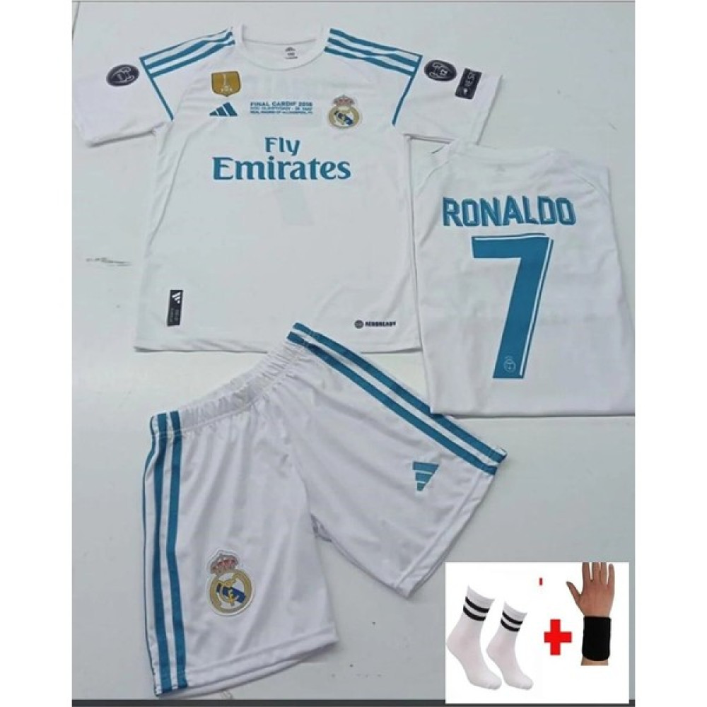 Gökmenspor Beyaz Ronaldo 2018 Şampiyonlar Ligi Özel Tasarım Iç Saha 4 Lü Set Çocuk Forması Futbol Malzemeleri Fiyatı