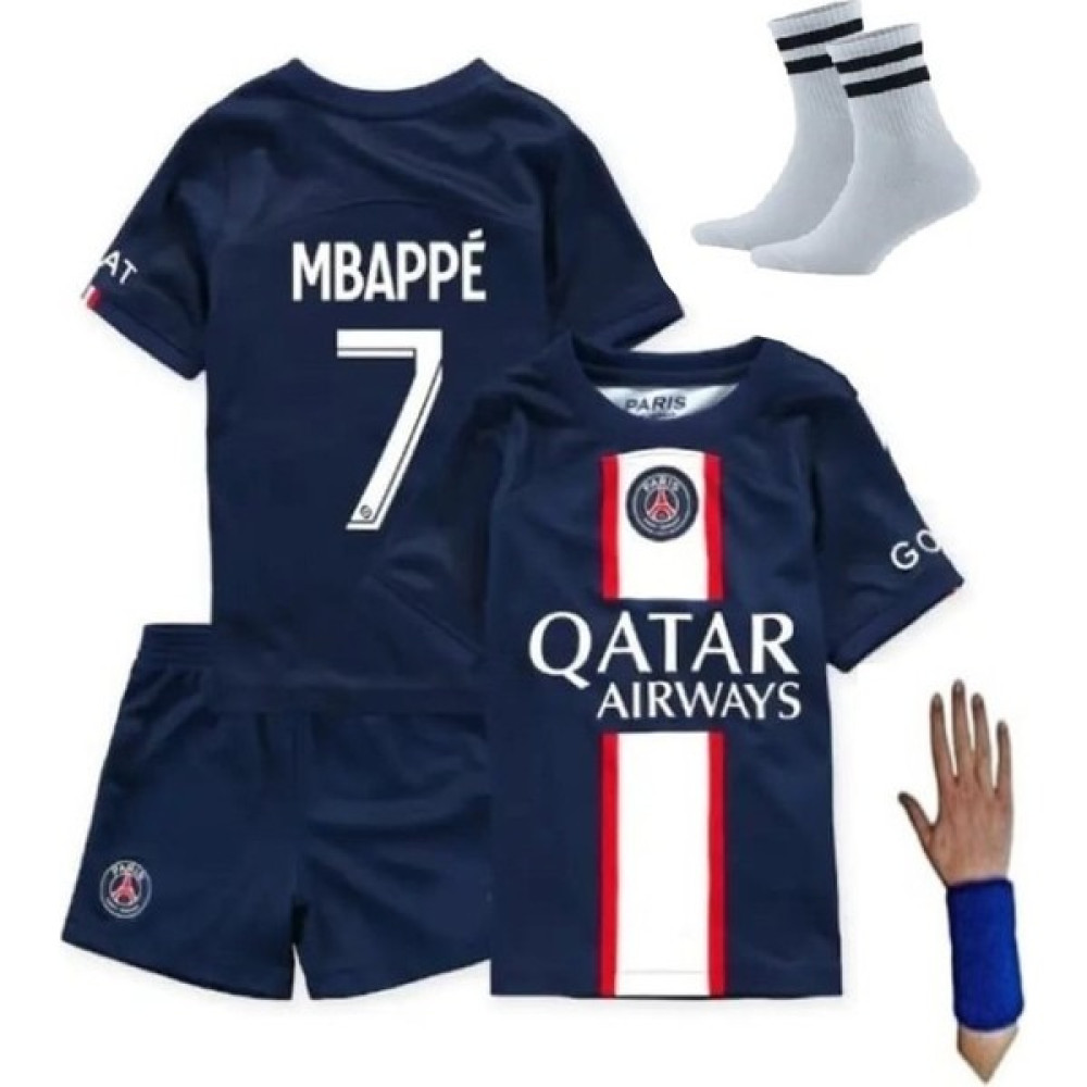Gökmenspor Mbappe Psg Lacivert Iç Saha Çocuk Futbol Forması 4'lü Set Forma+Şort+Çorap Futbol Malzemeleri Fiyatı