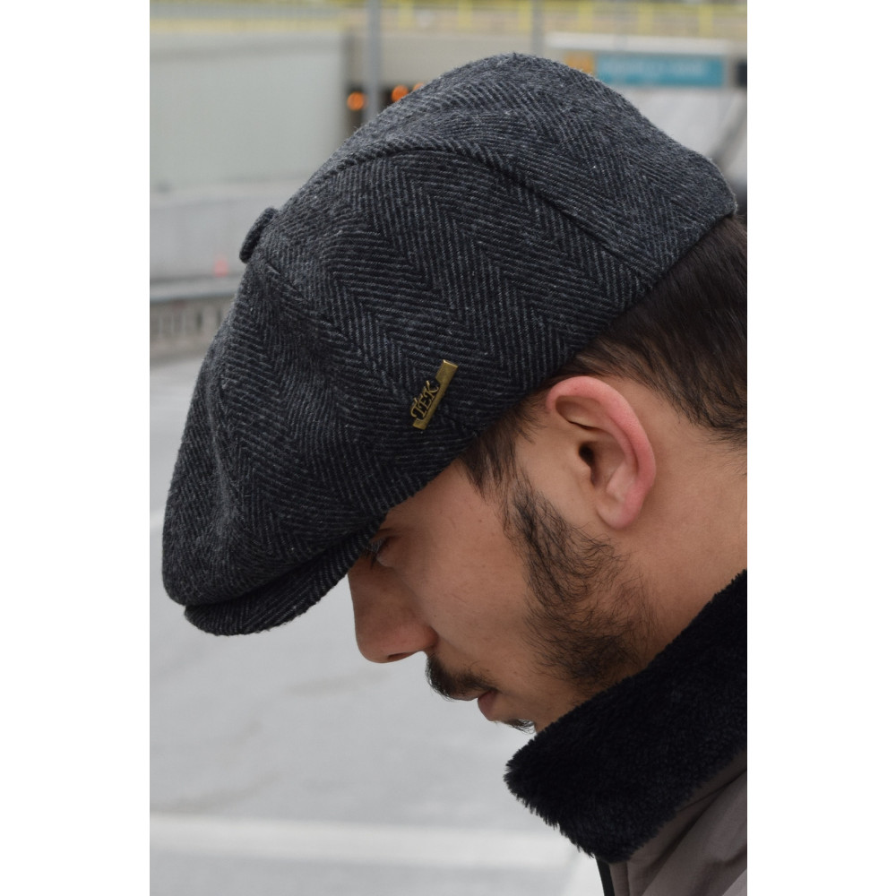 Göksu Şapka Füme Erkek Kışlık Kasket İngiliz Stili Peaky Blinders Newsboy Trend 8 Parça Kasket Balıksırtı L Beden Şapka Fiyatı
