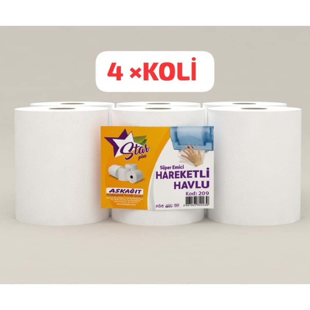 Gold Arrow Apex Hareketli Havlu Peçete Fotoselli 21 CM%100 Selüloz Geniş Rulolar 6*24RULO Peçete Fiyatı
