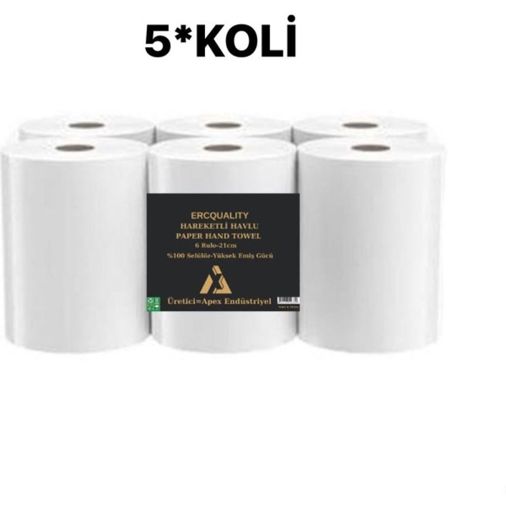 Gold Arrow Hareketli Havlu 21CM 5 Koli Toplam 30 Rulo - Beyaz Kağıt Havlu Fiyatı