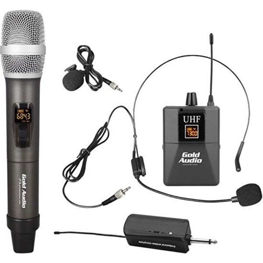 Gold Audio GX-832EY Uhf El-Yaka Wireless Telsiz Mikrofon Müzik Aletleri Fiyatı