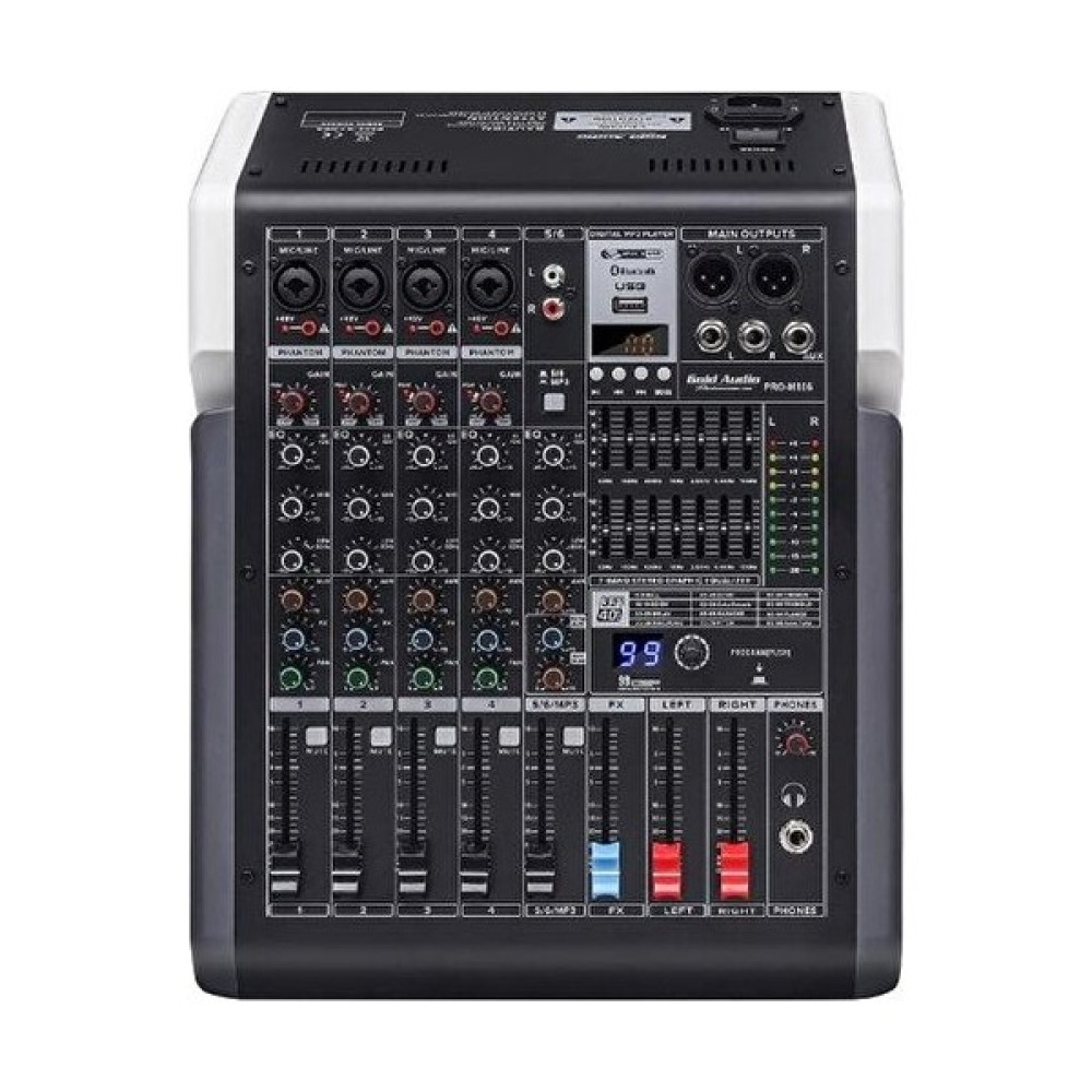 Gold Audio PRO-M806P 6 Kanallı 2X350 Watt 99 Efektli Anfili Mikser Stüdyo ve Sahne Ekipmanları Fiyatı